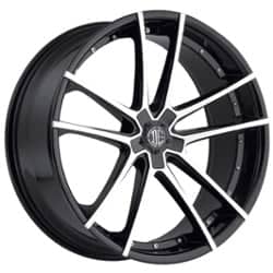 2Crave Number 34 20x8.5 Blank 5 Lug 35 ET 74.1 CB Gloss Black Machined