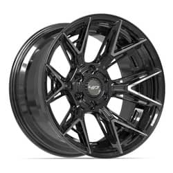 4Play 4P40 22x10 6x135/6x139.7 -18 ET 106.1 CB Gloss Black Brushed with Tinted Clear