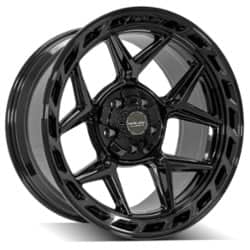 4Play 4P55 22x10 6x135/6x139.7 -18 ET 106.1 CB Brushed Black
