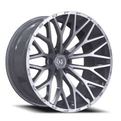 TIS Offroad 566BSM 17x9 6x139.7 18 ET 106.2 CB Brushed Silver