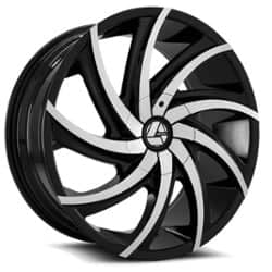 Azara AZA 503 28x9.5 5x115/5x120 15 ET 78.1 CB Gloss Black Machined