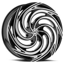 Azara AZA 519 28x9.5 5x115/5x120 32 ET 78.1 CB Gloss Black Machined