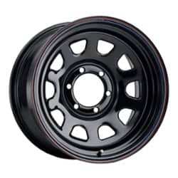 Allied Wheel 51 Daytona 15x7 5x114.3 0 ET 108 CB Black