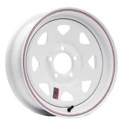 Allied Wheel 2-Piece 80 8 Spoke 15x7 5x114.3 -6 ET 3.3 CB White