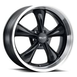 Alloy Creations AC505 17x7 5x127 0 ET 83.82 CB Gloss Black Machined Lip