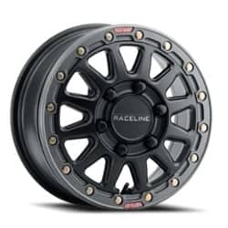 Raceline Alpha Beadlock UTV 15x7 5x114.3 56 ET Satin Black