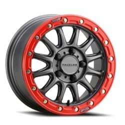 Raceline Alpha Beadlock UTV 15x7 4x156 10 ET Gunmetal