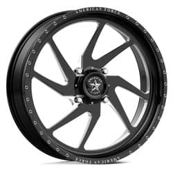 American Force K02 Sonic UTV 20x7 4x156 0 ET 115 CB Black Milled