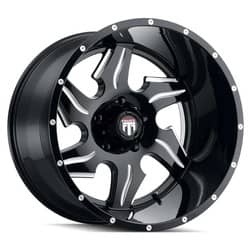 American Truxx AT163 Ninja 22x14 8x180 -76 ET 125.2 CB Black/Milled