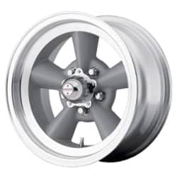 American Racing VN309 TorqThrust Vintage 15x5 5x114.3 -6 ET 83.1 CB Silver with Machined Lip
