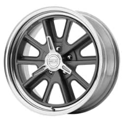 American Racing VN427 Shelby Cobra Gray Center Polished Barrel
