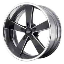 American Racing VN472 Burnout 22x10 -38 to 51 ET 72.6 CB Black Polished