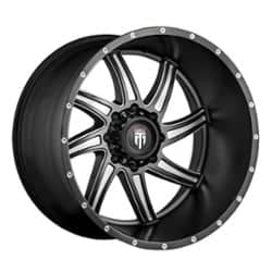 American Truxx AT162 Vortex 24x14 8x180 -76 ET 125.2 CB Black/Milled