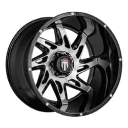 American Truxx AT183 Spyder 22x14 8x180 -76 ET 125.2 CB Black/Machined