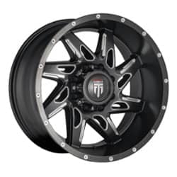 American Truxx AT183 Spyder 22x14 5x150 -76 ET 110.3 CB Black/Milled