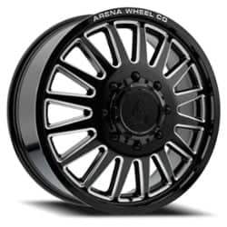 Arena Dually Rival Front 20x8.25 8x210 105 ET 154.29 CB Gloss Black/Milled