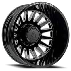 Arena Dually Rival Rear 20x8.25 8x210 -220 ET 154.29 CB Gloss Black/Milled