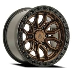 Arena Terra A120 17x9 6x139.7 0 ET 106.1 CB Smoked Bronze Center with Gloss Black Lip