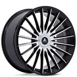 Asanti AB048 Viceroy 20x9 Blank 5 Lug 15 ET 74.1 CB Black/Machined Face
