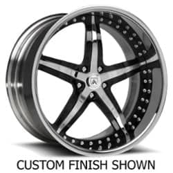 Asanti AF156 24x10 -127 to 86 ET 125.1 CB Custom Finish