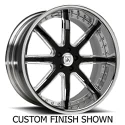Asanti AF158 24x10 -127 to 86 ET 125.1 CB Custom Finish