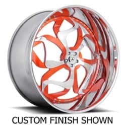 Asanti AF808 24x9.5 -127 to 86 ET 125.1 CB Custom Finish