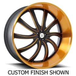 Asanti AF810 24x9.5 -127 to 86 ET 125.1 CB Custom Finish
