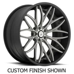 Asanti CX822 24x9.5 -127 to 86 ET 125.1 CB Custom Finish