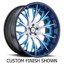 Asanti CX825 24x9.5 -127 to 86 ET 125.1 CB Custom Finish
