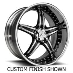 Asanti DA144 24x9.5 -127 to 86 ET 125.1 CB Custom Finish