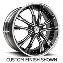 Asanti DA159 24x9.5 -127 to 86 ET 125.1 CB Custom Finish