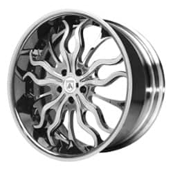 Asanti DA180 24x9.5 -127 to 86 ET 125.1 CB Custom Finish