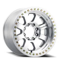 Raceline Avenger Beadlock 20x10 6x165.1 -25 ET 83.82 CB Machined Silver