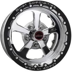 Billet Specialties Dominator Double Bead Lock 15x10 25 ET 65 CB Polished