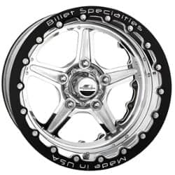 Billet Specialties Street Lite 15x10 5x114.3 25.4 ET 73 CB Double Bead Lock Polished