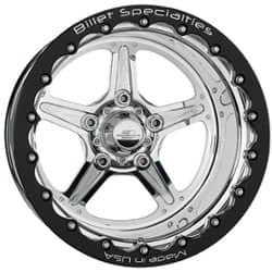 Billet Specialties Street Lite 15x8 5x114.3 25.4 ET 73 CB Single Bead Lock Polished