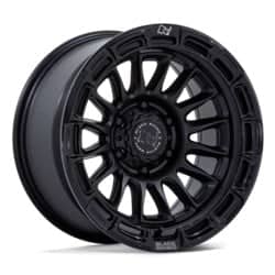 Black Rhino Rival BR025 17x9 5x127 -12 ET 71.5 CB Black W/ Gloss Black Lip