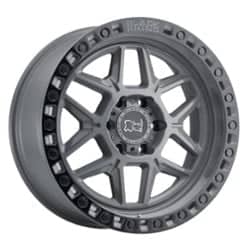 Black Rhino Kelso 18x9 5x139.7 0 ET 78.1 CB Battleship Gray W/Black Lip Edge & Black Bolts