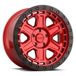 Black Rhino Reno 17x9 6x139.7 0 ET 112.1 CB Candy Red W/ Black Ring & Black Bolts