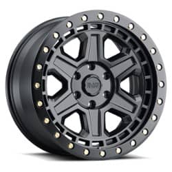 Black Rhino Reno 17x9 6x139.7 -12 ET 112.1 CB Matte Black / Brass Bolts