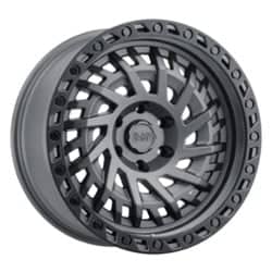 Black Rhino Shredder 17x9 6x139.7 0 ET 112.1 CB Matte Gunmetal W/Black Lip Edge