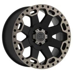Black Rhino Warlord 17x8 5x114.3 35 ET 76 CB Matte Black with Machined Dark Tint Lip