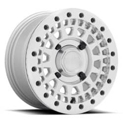 Black Rhino Parker UTV Beadlock 14x7 4x137 51 ET 106.1 CB Silver w/ Mirror Cut Face