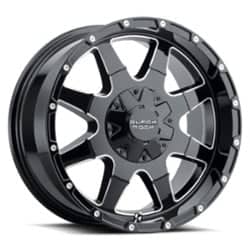 Black Rock Black Rock 904B 20x9 5x114.3/5x127 12 ET 73.1 CB Gloss Black/Milled Edges