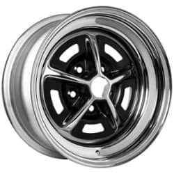 Boyd Coddington 50 Series SS 15x8 5x120.65 0 ET 71.5 CB Chrome/Semi Gloss Black