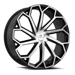 Cavallo CLV-51 22x8.5 5x114.3/5x120 38 ET 74.1 CB Gloss Black Machined