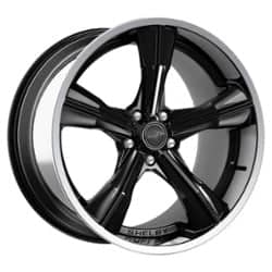 Carroll Shelby CS 11 20x11 5x114.3 50 ET 70.7 CB Black w/Polished Lip