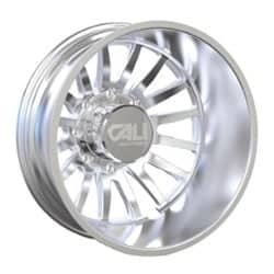 Cali Off-Road Summit Dually 9110D Rear 20x8.25 8x170 -232 ET 124.9 CB Polished Milled Spokes