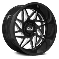 Cali Off-Road Gemini 9112 20x12 6x135 -51 ET 87.1 CB Gloss Black/Milled Spokes