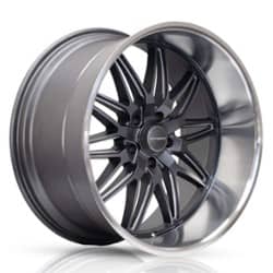 Corsart Alcatraz 22x8.5 5x135 6 ET 87.1 CB Matte Gunmetal Milled with Diamond Cut Lip